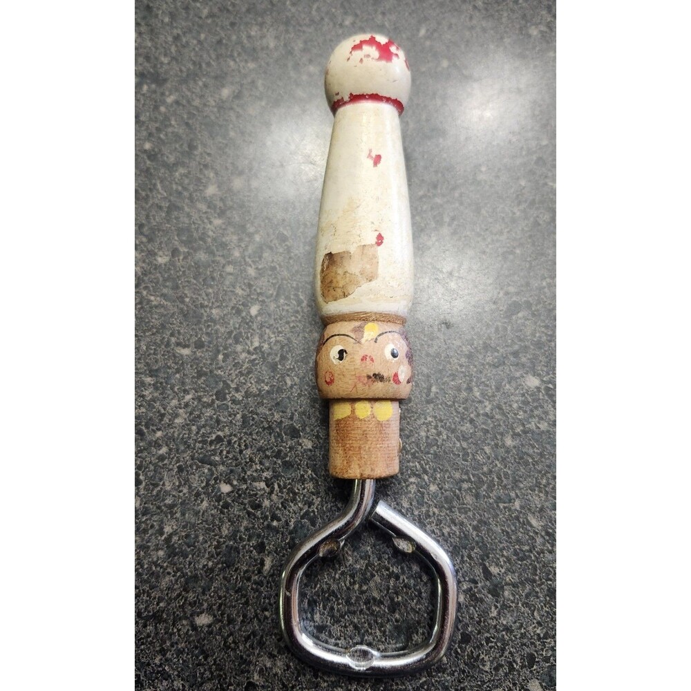Seagull Wooden Beer Bottle Opener Decorative Handle Japan Breweriana Theme